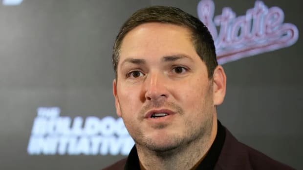 Mississippi State head coach Jeff Lebby